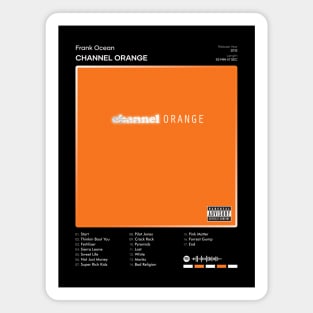 Frank Ocean - channel ORANGE Tracklist Album Magnet